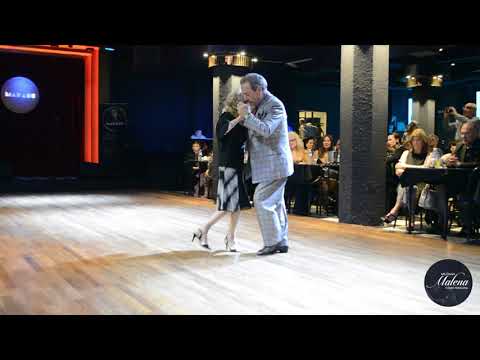 Festejando los 94 años y medio de Norma Galli junto a Jorge Rodriguez en Milonga Malena!!