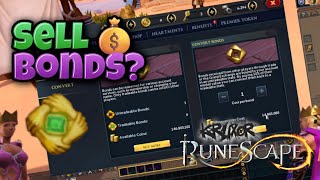 How to Sell BONDS in RuneScape 3?