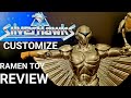 Silverhawks ramen toy review repaint customized action figure super7 quick silver super 7 neca mezco