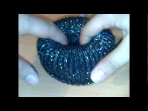 Como hacer un donut para el cabello/ how to make a hair's 