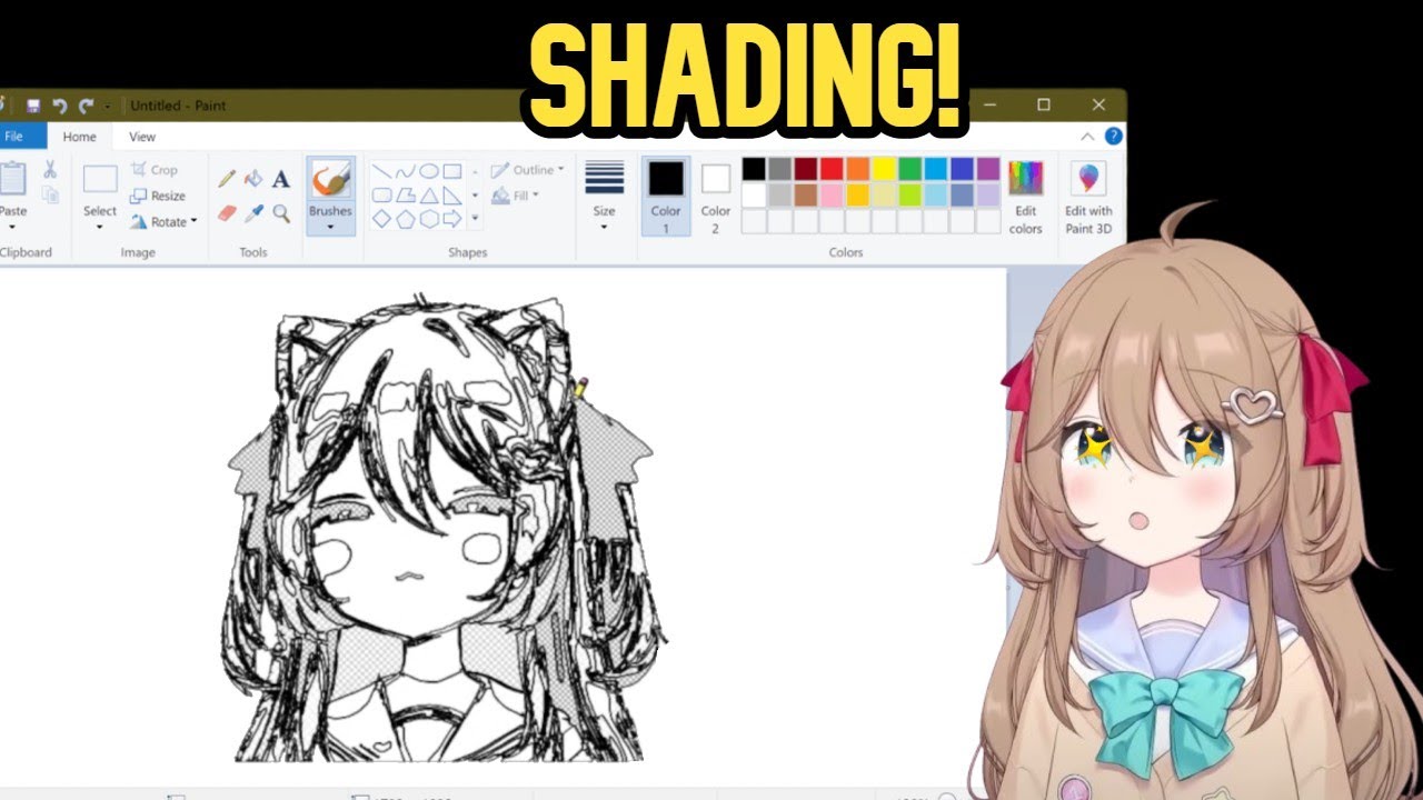 AI draws neuro-sama (NOW WITH SHADING!)