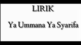 Ya ummana ya Syarif (Arab+latin dan terjemahan) cover by Nur aini