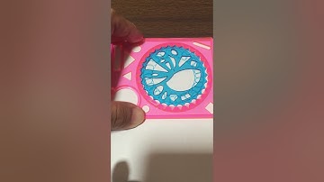 Spirograph : Design drawn with wheels inside rings #shorts #spirograph #asmr #satisfying #relaxing