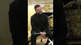 Zelenskyy jokes about wearing suit to White House meeting