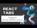 React tabs | Learn React with Project