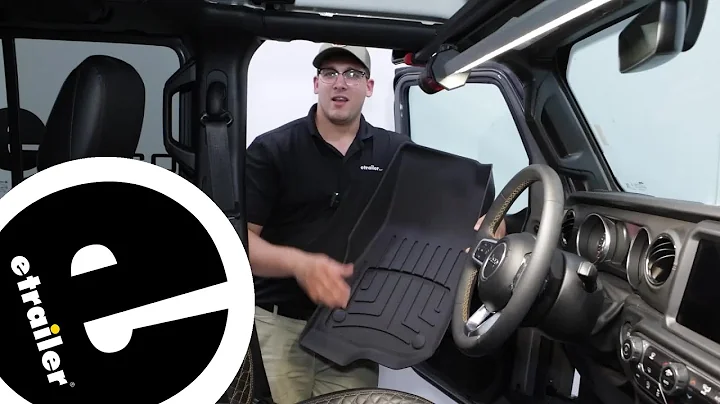 etrailer | Setting up the WeatherTech HP Front Auto Floor Mats on a 2023 Jeep Gladiator
