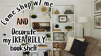 Styling my IKEA Billy Bookshelves