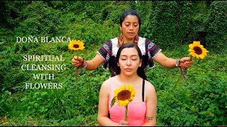 LIMPIA (SPIRITUAL CLEANSING) WITH FLOWERS, DOÑA BLANCA, ASMR, MASSAGE, REIKI, screenshot 5