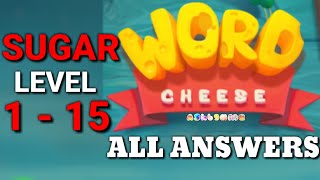 Word Cheese SUGAR 1 - 15 ANSWERS screenshot 3