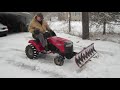 Plowing with the Snow Shark without  , TIRE CHAINS ,