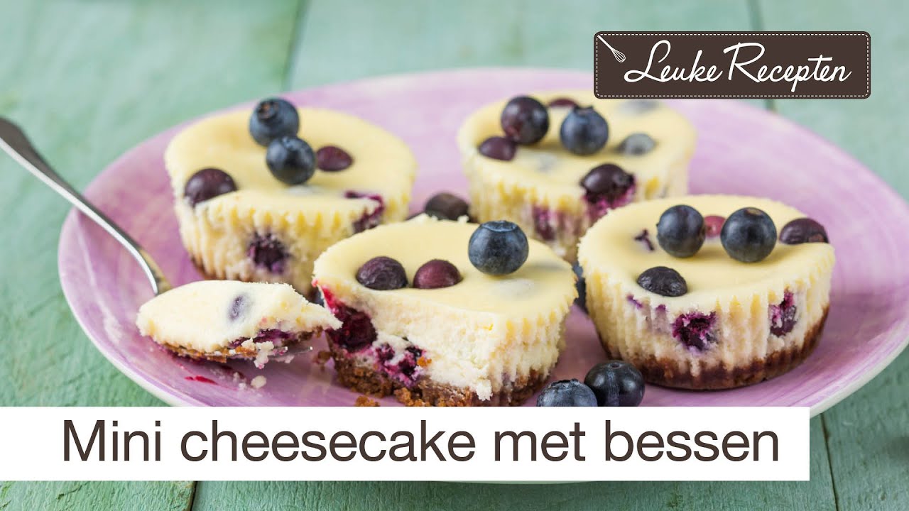 Mini cheesecakes blauwe bessen