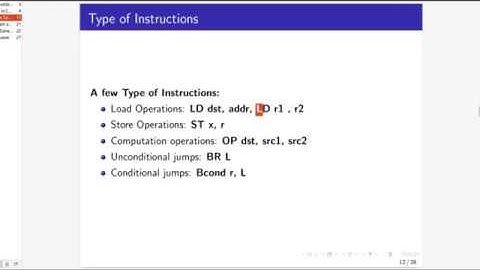 24. Code Generation - PART-2, Simple Target Machine Model and Assembly Program Generation