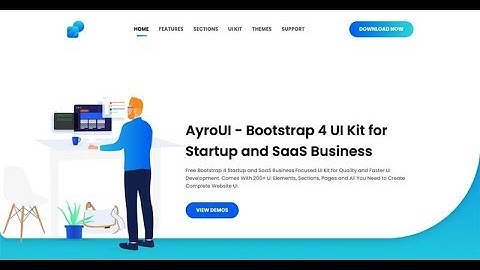 Bootstrap HTML UI Kit for Startup and SaaS Business | Ayro UI