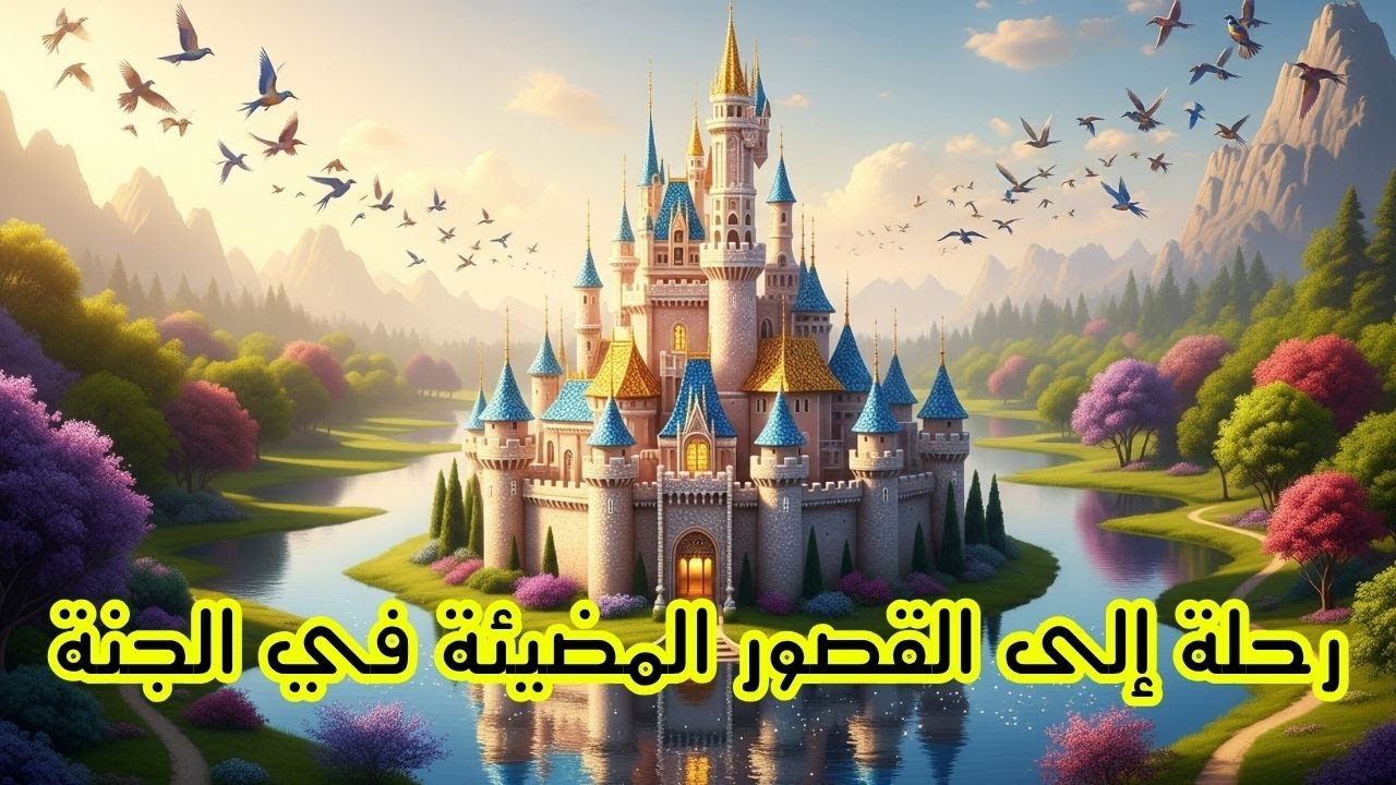 🌟 رحلة إلى قصور الجنة المضيئة بين الأنهار المتدفقة والأشجار الباسقة والطيور الملونة – جمال لا يُصدق!