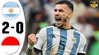 Indonesia vs Argentina 0-2- FIFA Matchday 2023 - Highlights & All Goals
