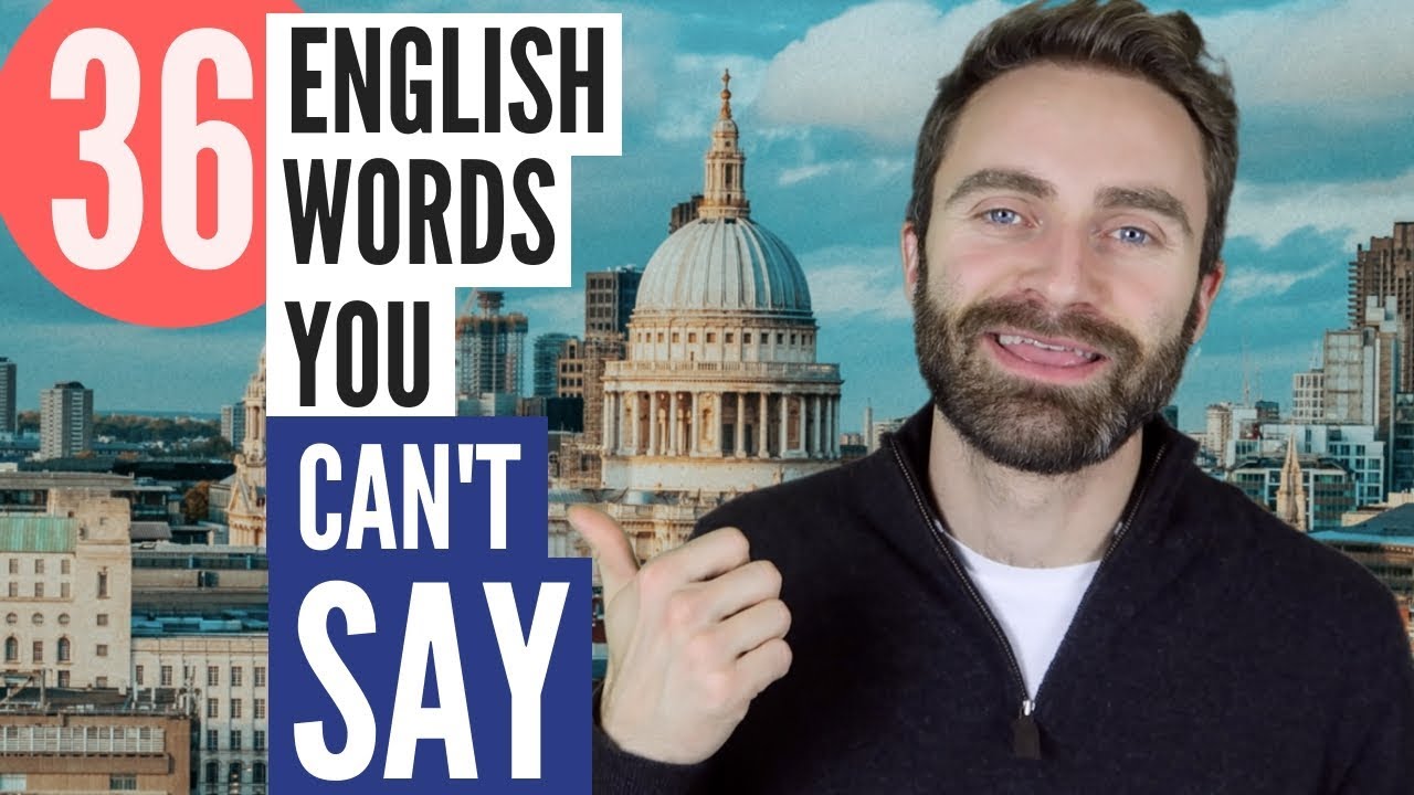 36 English Words You Can't Say Correctly!!! YouTube