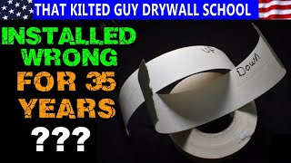 I Was Taping Drywall with Paper Tape WRONG for 35 Years