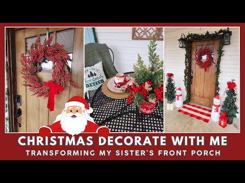 Christmas Decorate With Me | Transforming My Sister's Porch | Antique Shopping With Family