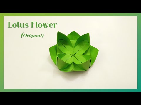 Video How to make an origami Lotus | Hướng dẫn gấp hoa sen... - youtube