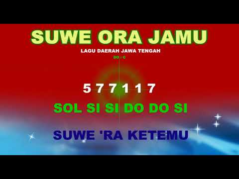 not suwe ora jamu ( angka ) - lagu daerah jawa tengah