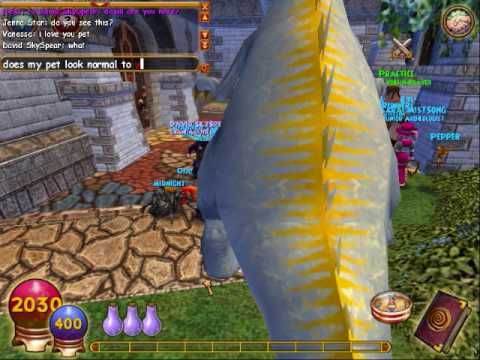 on April 13, 2009 the new level 48 spells came out for Wizard101 . com online game. I was standing in the PVP area with my stormzilla pet. He became very huge! He is the "real" Stormzilla. Enjoy :) Jenna Star the Diviner on Wizard 101