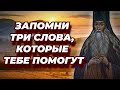 Запомни три слова, которые тебе Помогут - преподобный Паисий Величковский