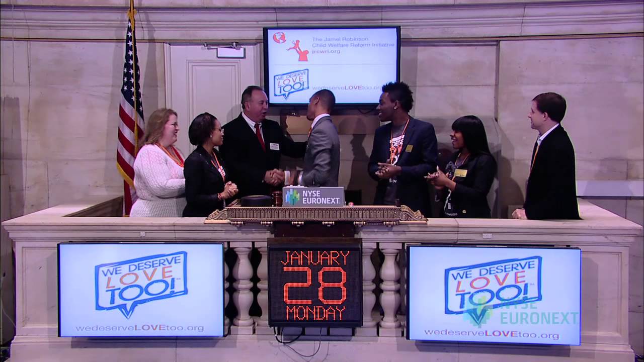 The Jamel Robinson Child Welfare Reform Initiative Visits the NYSE