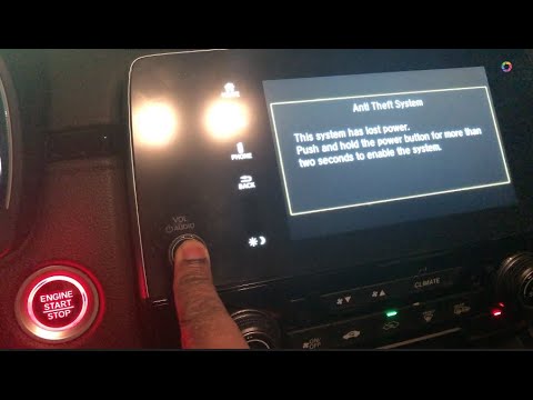 How to reset a Honda CRV Antitheft system alarm - YouTube