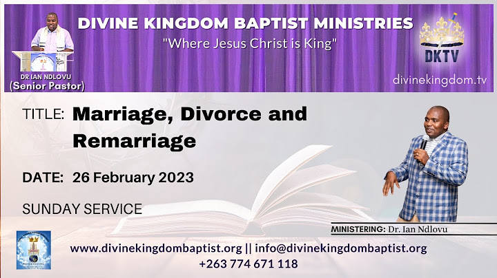 Marriage, divorce & remarriage - Part 1 - (26/02/23)