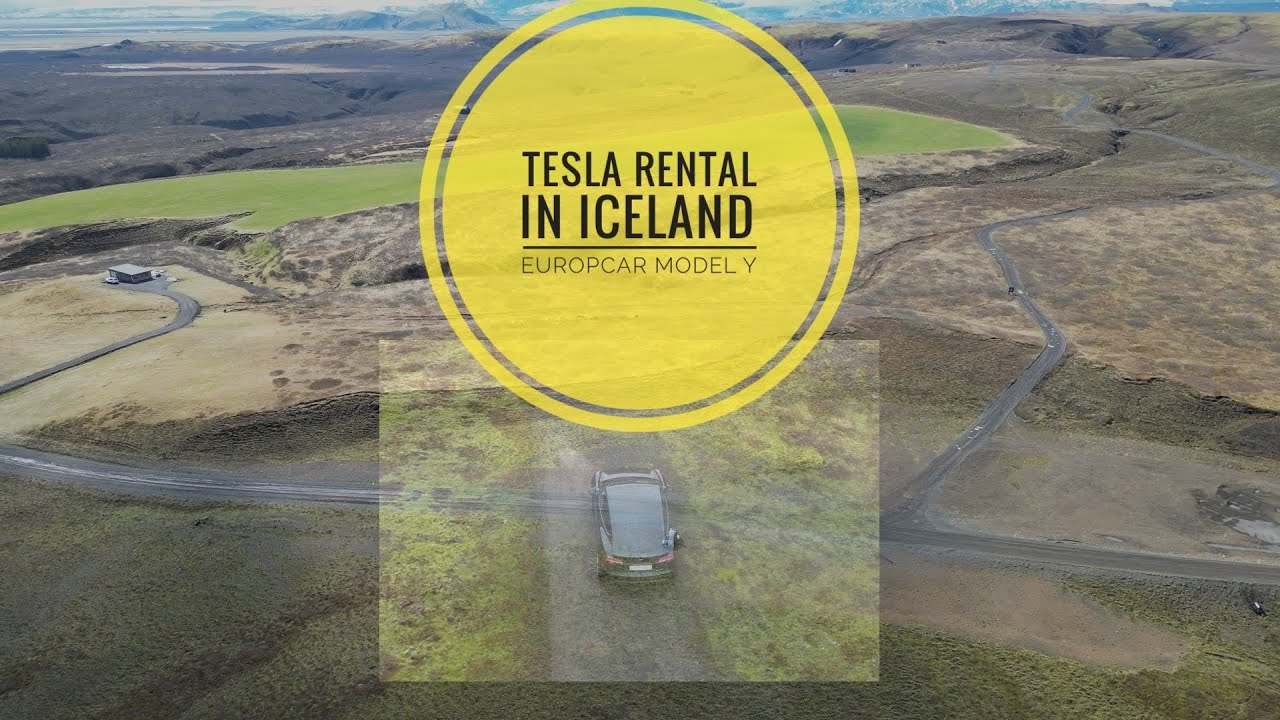 Tesla Model Y Europcar rental Iceland Scenic Road Trip