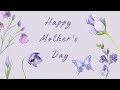 Happy Mother’s Day Screen for TV 🌷 Soft Purple Floral Wallpaper 2 Hours | Calm Elegant Background