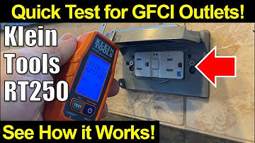 ⚡ Zie hoe het werkt! Klein Tools GFCI Plug Tester RT250