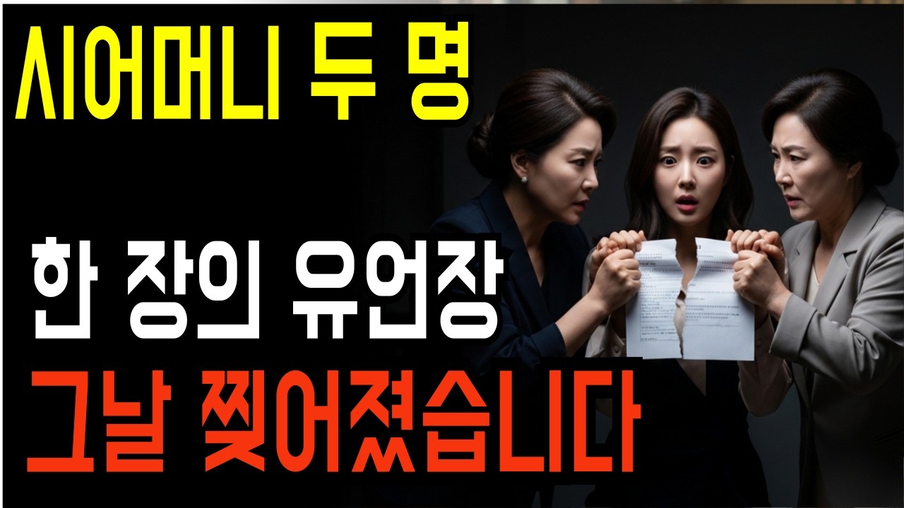 시어머니가 유언장을 찢었습니다… “나는 당신 인생에서 몇 번째인가요?”