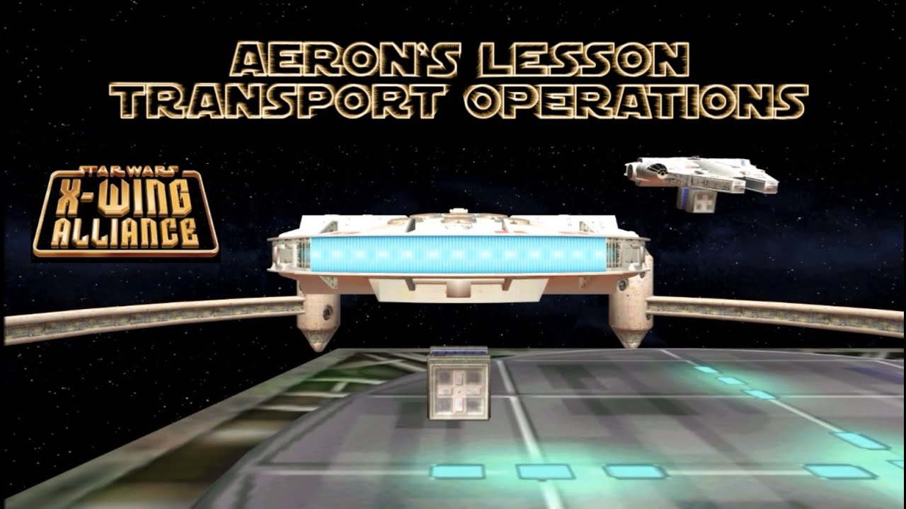 XWing Alliance Walkthrough [1080p] Mission 1 Aeron's Lesson Transport Operations YouTube