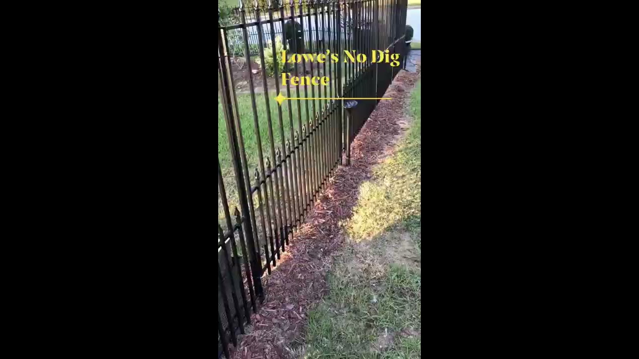 We Installed This Lowe S No Dig Fence Ourselves Empire Grand XL 