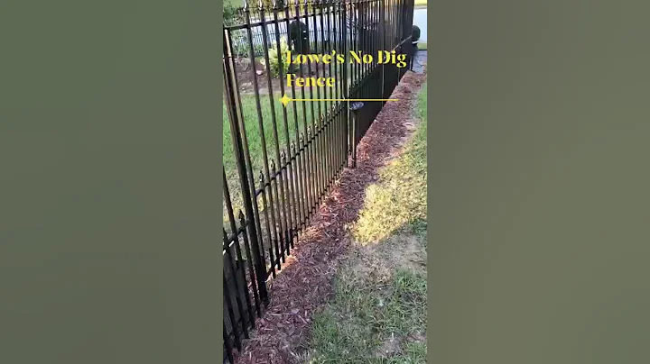 We installed this Lowe’s No Dig Fence Ourselves. Empire Grand XL.