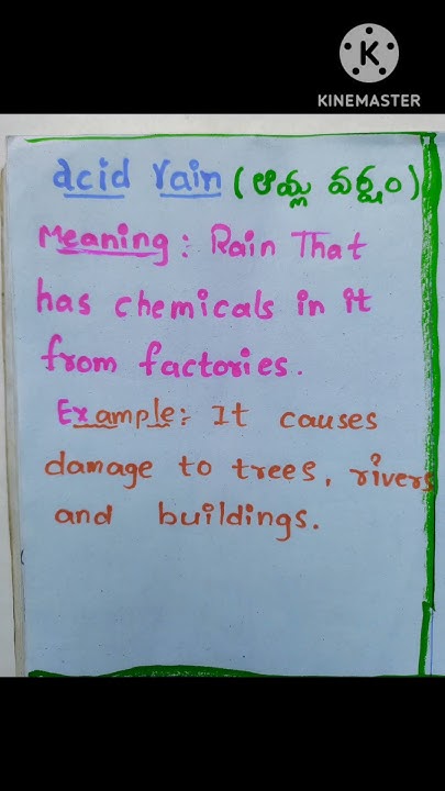 Acid Rain Meaning In Telugu spokenenglish education telugu viral acid-rain-meaning-in-telugu-spokenenglish-education-telugu-viral