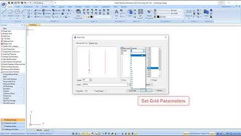 Draw Grids in GstarCAD Architecture 2021