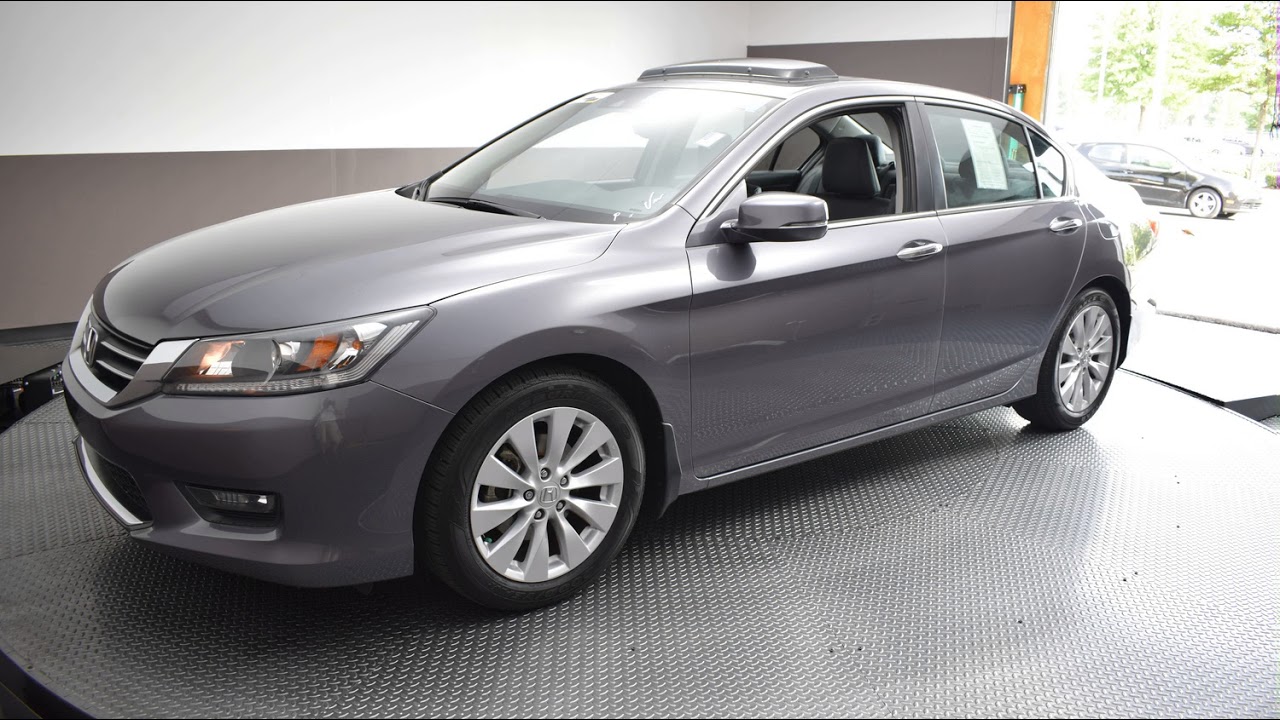 2015 Gray Honda Accord 4D Sedan #P2097 - YouTube