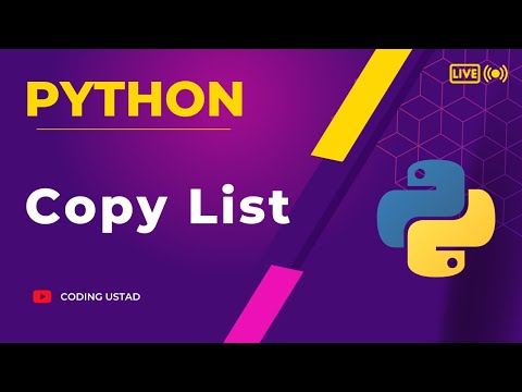 Copy mathed in Python list | how to cop list in python