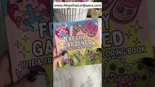 Freshly Gardened. Cute & Trippy Stoner Coloring Book