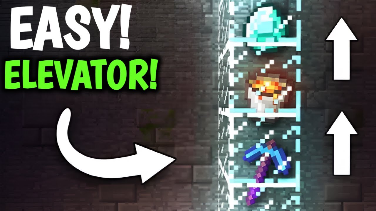 Minecraft How to Make Item Elevator - YouTube