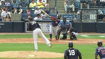 MIN@NYY: D. Santana rips a double for second RBI