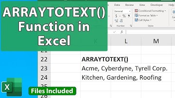 ARRAYTOTEXT() Function Excel - 5 Practical Examples