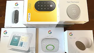 Unboxing All Google Nest Products Google Nest Secure Review Unboxing