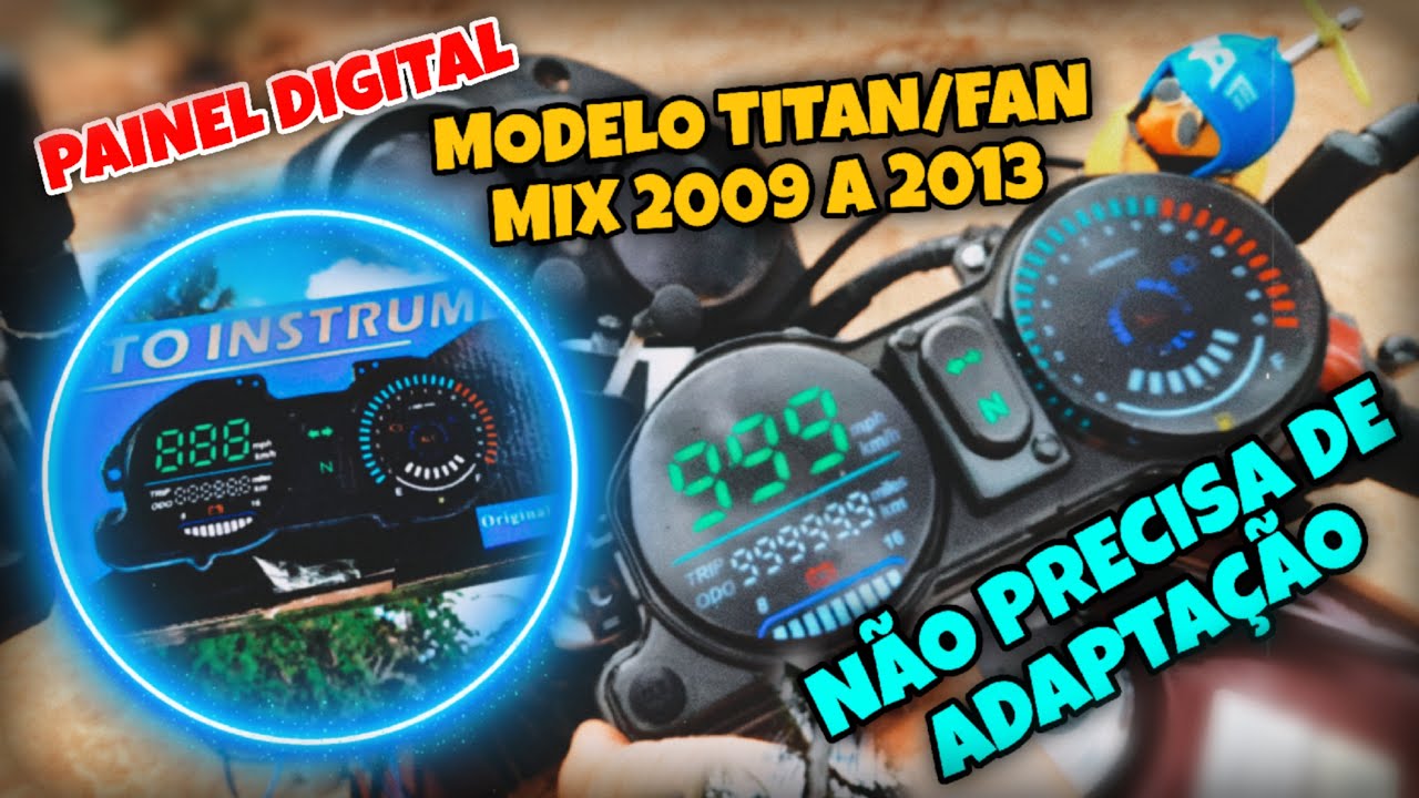 CHEGOUU🔥 PAINEL DIGITAL DA TITAN 150 MIX - NÃO PRECISA ADAPTAR😱 Novo painel digital