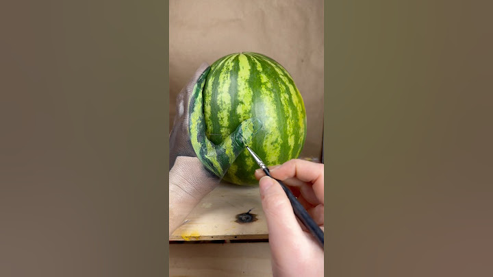Making my hand disappear into a watermelon! #youtubeshorts #shorts #shortsfeed #shortvideo #painting
