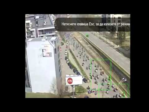OpenCV motion tracking applied on Sofia traffic cams video