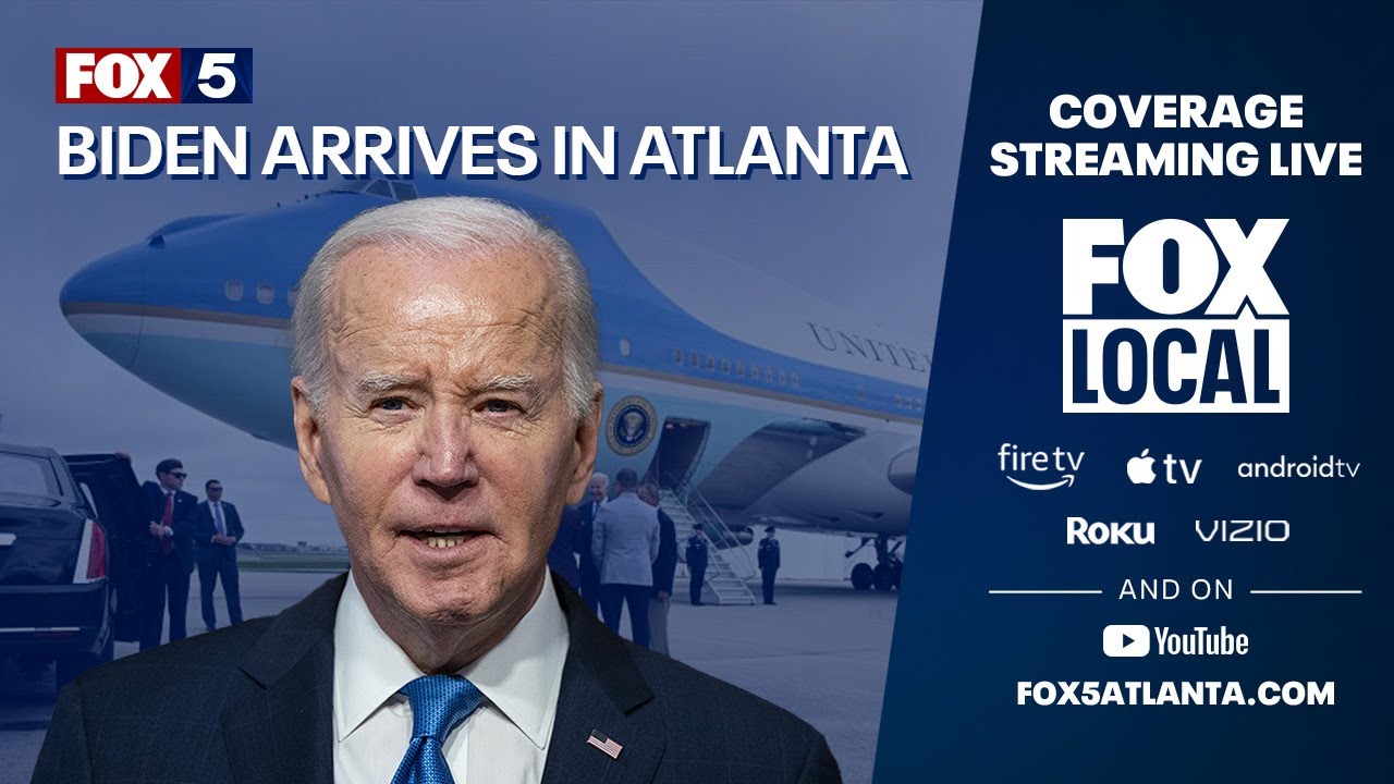 WATCH LIVE: President Biden arrives in Atlanta | FOX 5 NEWS - YouTube