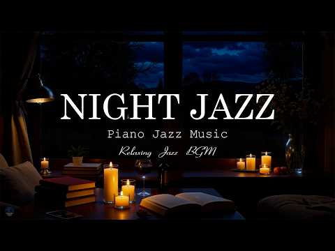 Delicate Late Night Jazz - Smooth Jazz Instrumental - Relaxing Piano Music for Stress Relief, Sleep